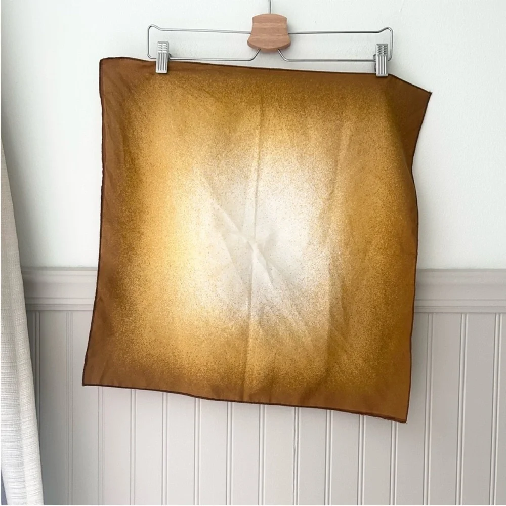 Vintage Gold Tone Square Handkerchief Scarf Wrap